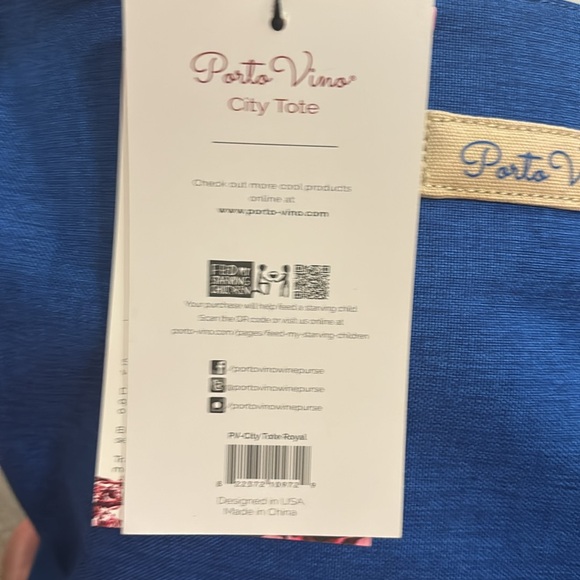 Porto Vino City Tote with Ice Pack & (2) Packs of 4 Refill Packs NWT - Picture 5 of 15